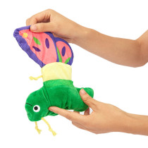 FOFOS Butterfly Reversible Crinkle Dog Toy