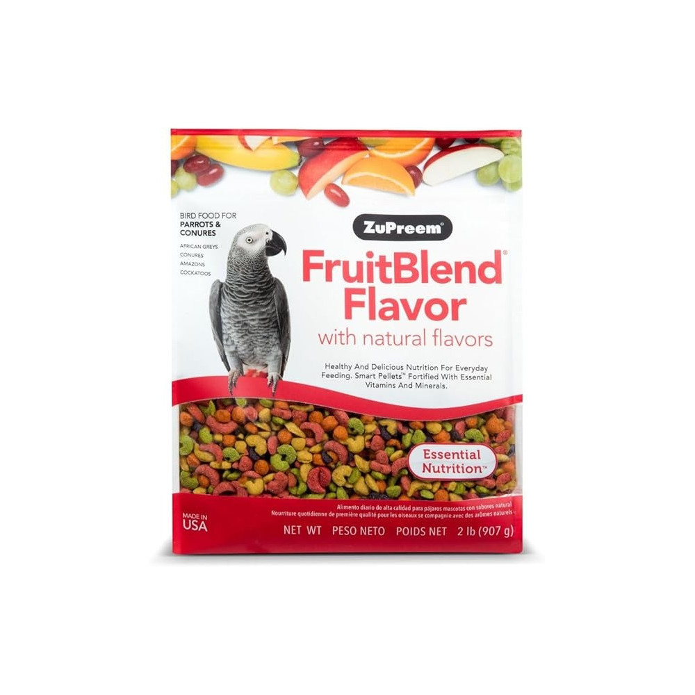 Zupreem Fruitblend Flavor Medium And Large Parrot Food, 907 G