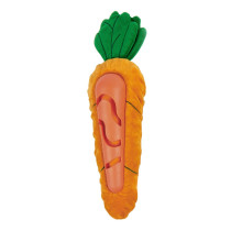 FOFOS Cute Carrot Treat Dispensing Dog Toy, Orange