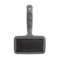 Furrish Ball Pin Dog Slicker Brush, Medium, Silver-Black