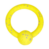 FOFOS Durable Puller with Ball Dog Toy, Yellow