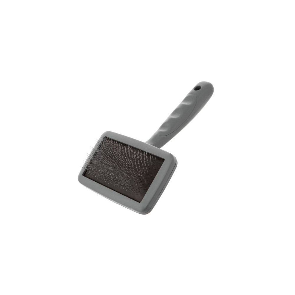 Furrish Firm Dog Slicker Brush, Large, Silver-Black