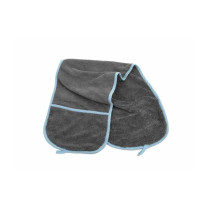 Furrish Microfleece Dog Towel, Black-Blue