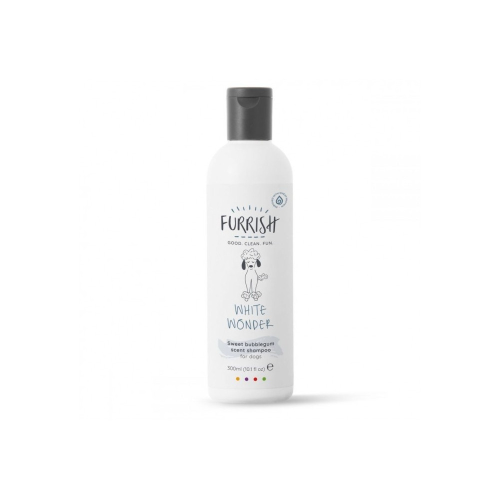 Furrish White Wonder Sweet Bubblegum Scent Shampoo For Dogs, 300 Ml, FR842302