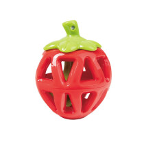 FOFOS Fruity Bites Strawberry Treat Dispensing Dog Toy, Red