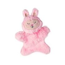 FOFOS Glove Plush Rabbit Dog Toy, Soft Fabric, Pink