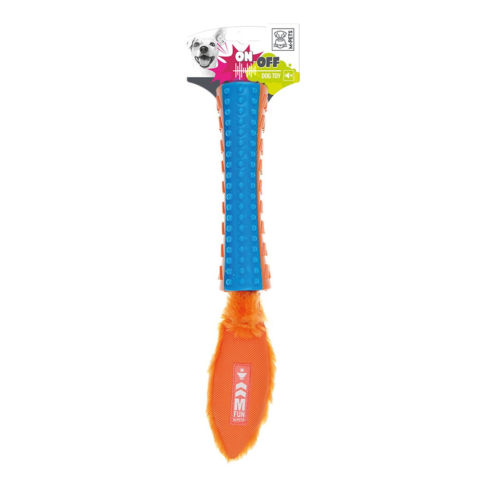M-Pets On/Off Funsty Blue And Orange Dog Toy