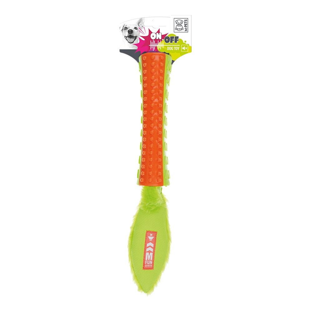 M-Pets On/Off Funsty Orange And Green Dog Toy