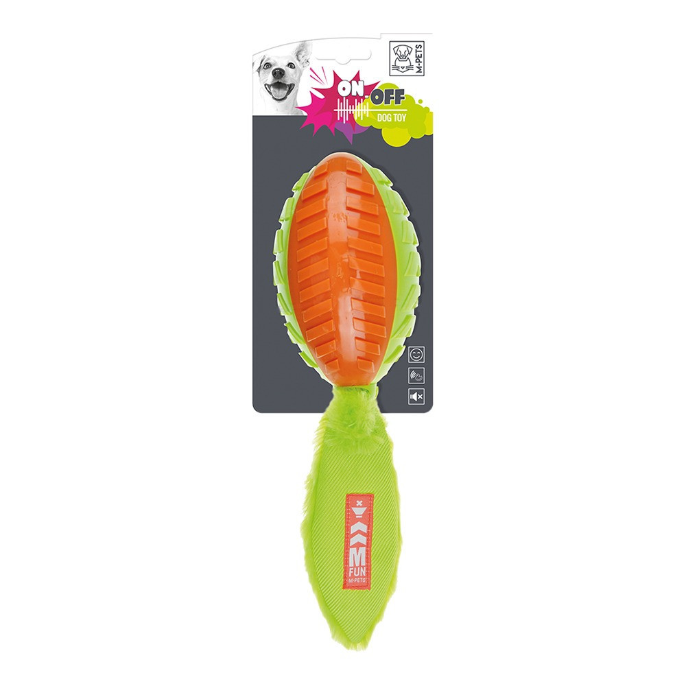 M-Pets On/Off Shelly Orange And Green Dog Toy