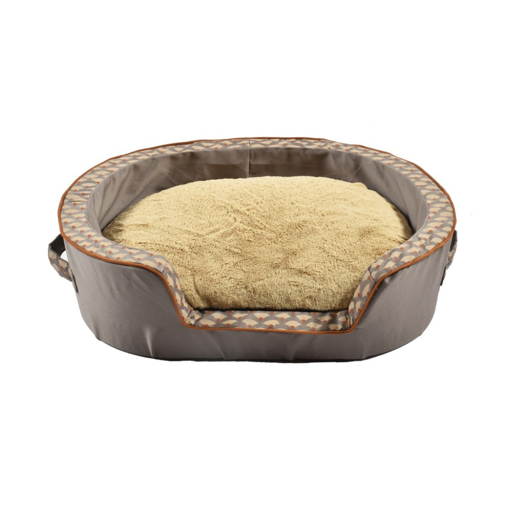 Bobby Geisha Basket Bed For Pet, Taupe, XS