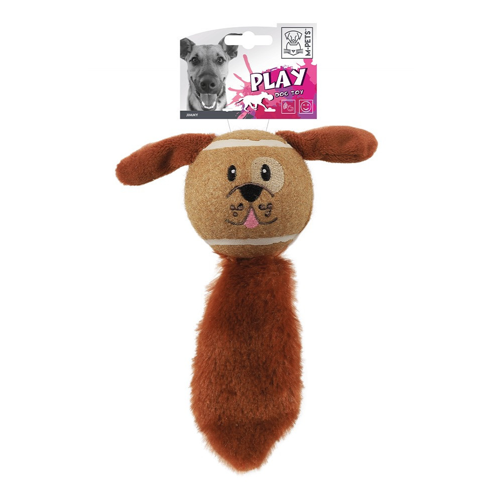 M-Pets Jimmy Dog Toy, Lightweight, Brown