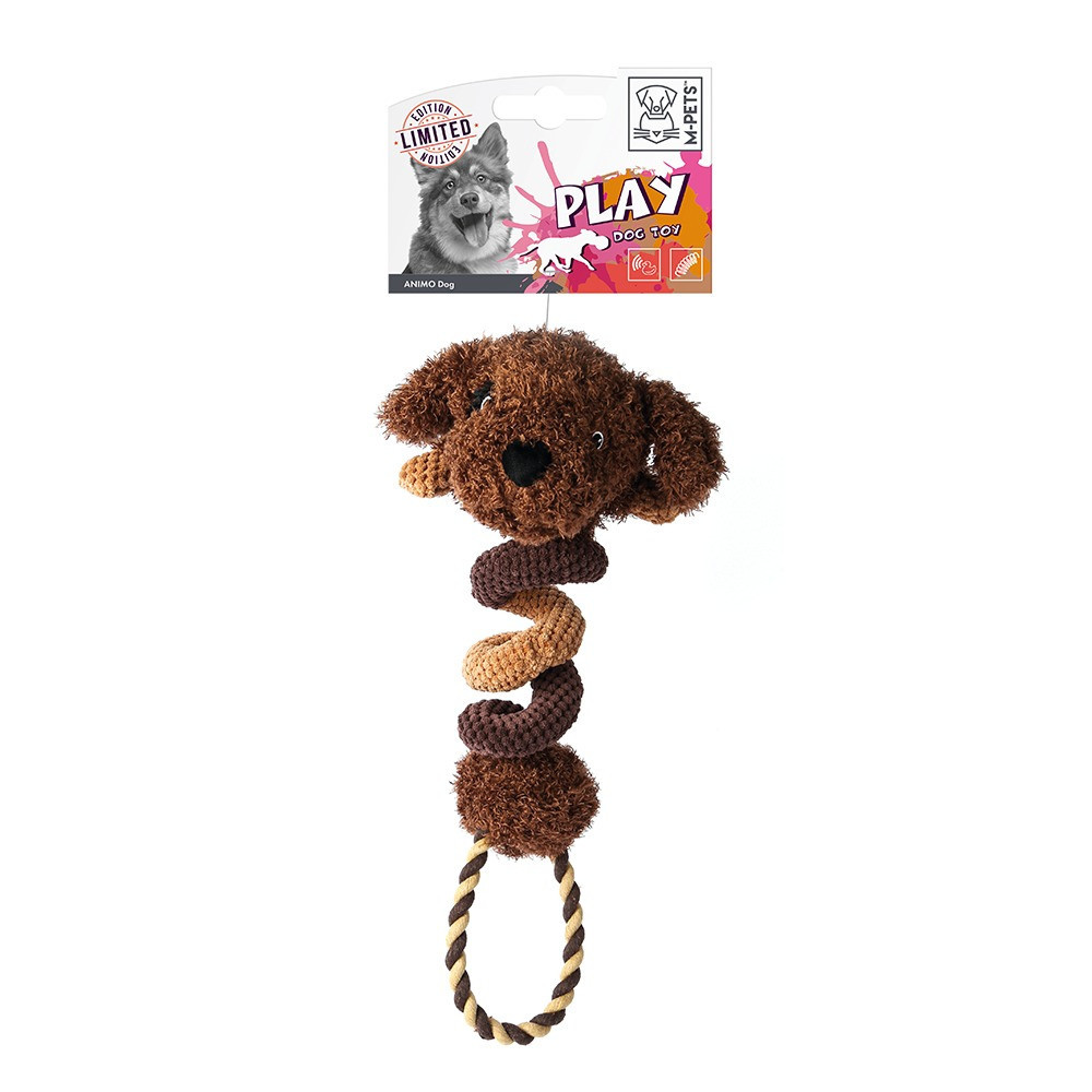 M-Pets Limited Edition Animo Dog Toy, Brown