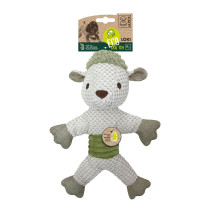 M-Pets Loki Ecco Dog Toy, Lightweight, White/Grey