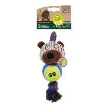 M-Pets Sancho Ecco Dog Toy, Lightweight, Brown