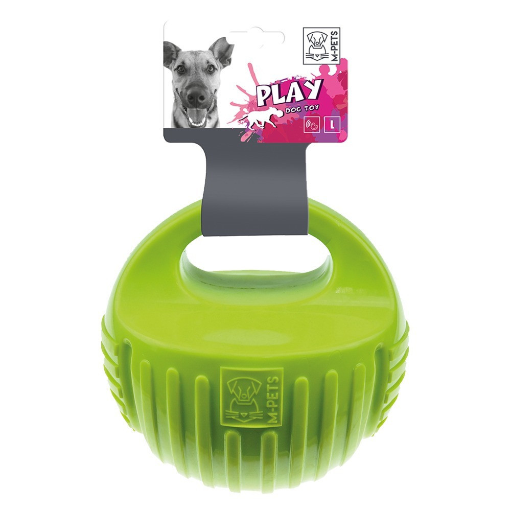 M-Pets Arco Ball Green Dog Toy, Durable/Lightweight, Large