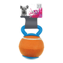 M-Pets Baggy Ball Orange And Blue Dog Toy