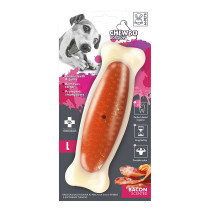 M-Pets Chewbo Bone Dog Toy, Large, Orange/White