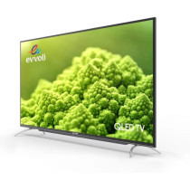 Evvoli 43 Inch 4K QLED Android Smart TV Frameless, Black, 43EV250QA