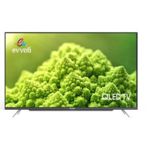 Evvoli 43 Inch 4K QLED Android Smart TV Frameless, Black, 43EV250QA
