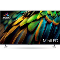 Evvoli 85-Inch 4K Mini LED Android Smart TV, Dolby Vision-Atmos, HDR 10+, 120HZ With Remote Laser Pointer 85EV600MA And 2 year warranty.