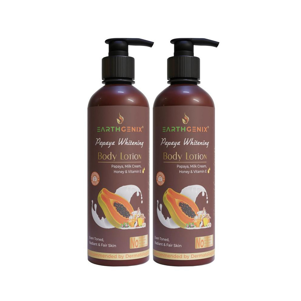 Earthgenix Papaya Body Lotion 500ml Pack Of 2 pcs