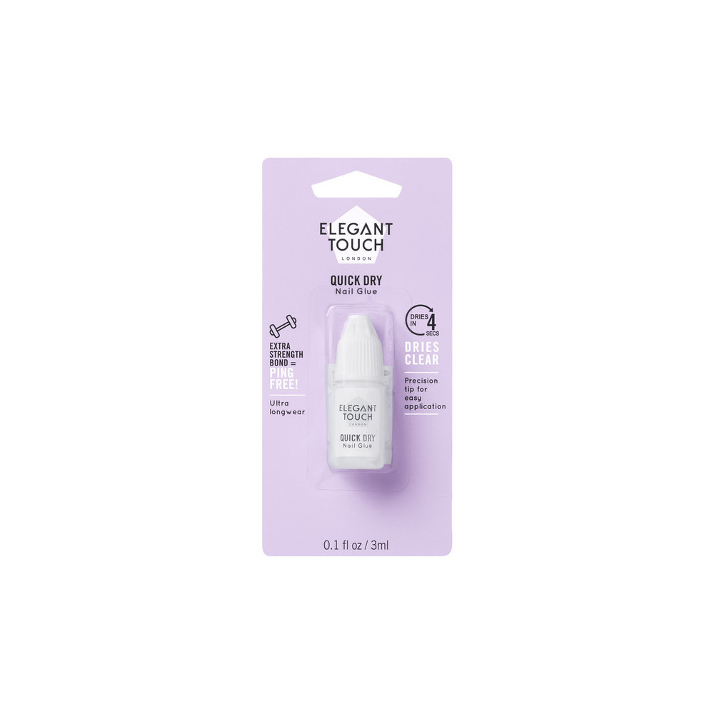 Elegant Touch 5 Second Protective Nail Glue Clear, 3ml