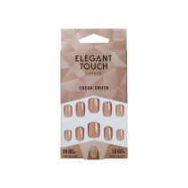 Elegant Touch Cocoa Crush False Nails Pack Of 24 With Glue