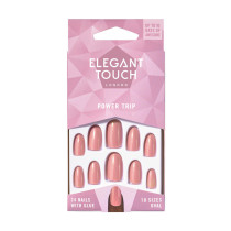Elegant Touch Polish False Nails Pack Of 24 Nails With Glue, Power Trip