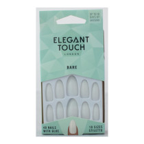 Elegant Touch Bare False Nails Pack Of 48 Nails With Glue