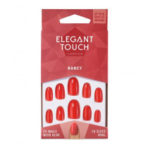 Elegant Touch Nancy Fake Nails Pack Of 24 Nails With Glue