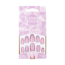 Elegant Touch Mauve Madness Fake Nails Pack Of 24 Nails With Glue