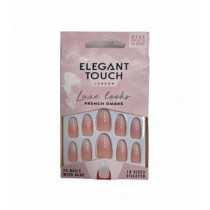Elegant Touch Luxe Looks French Ombre Fake Nails Pack Of 24 Nails With Glue