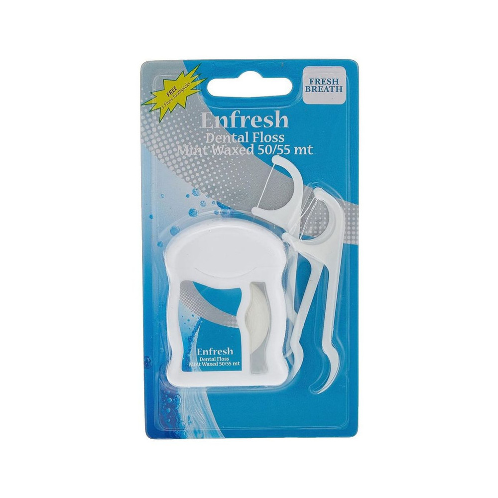 Enfresh Fresh Breath Dental Floss Mint Waxed 50/55 MT