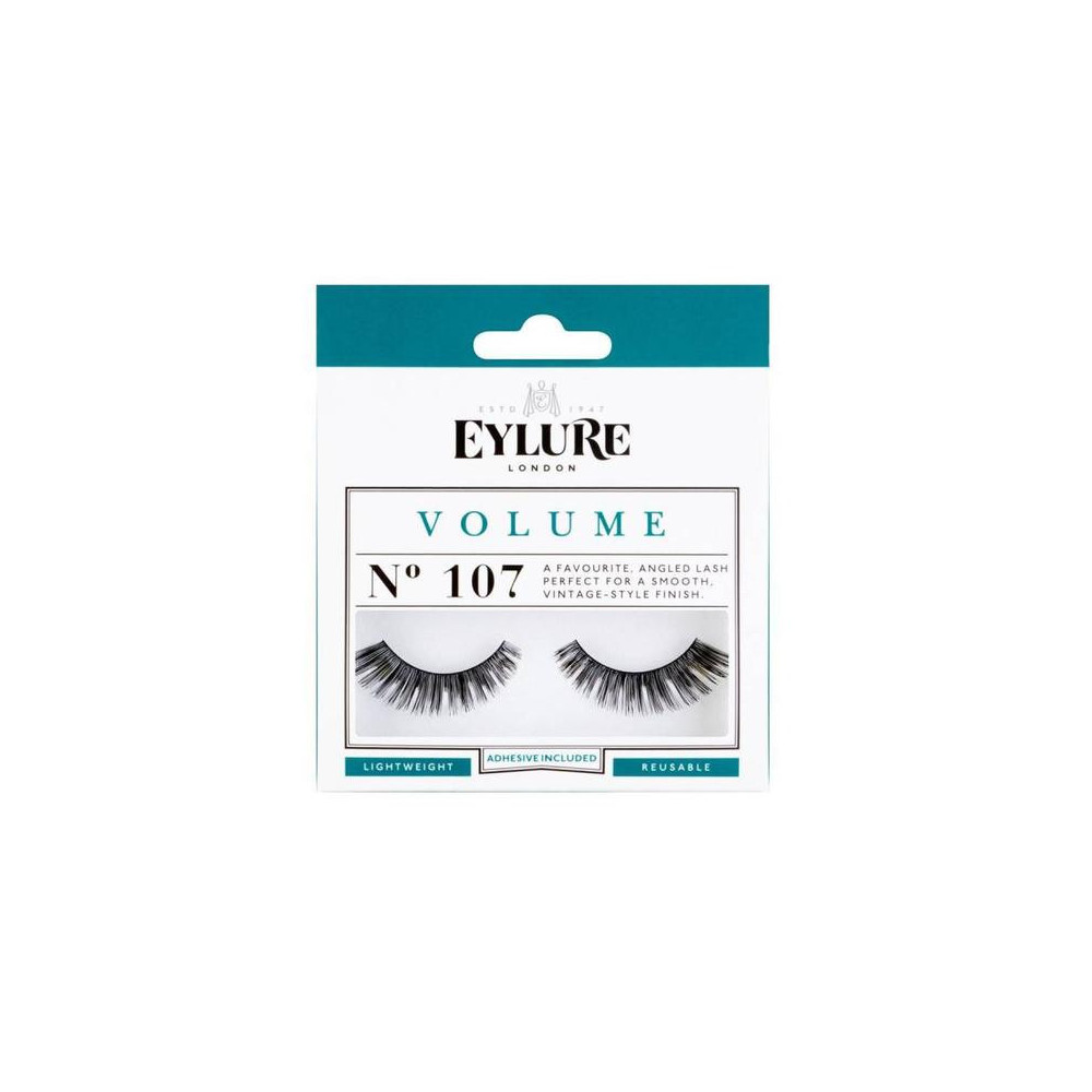 Eylure Glamour Strip Volume No. 107 Eyelashes With Glue