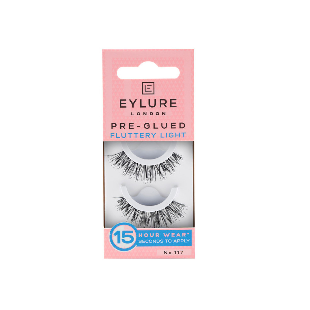 Eylure Pre Glued Volume False Lashes, Texture 117