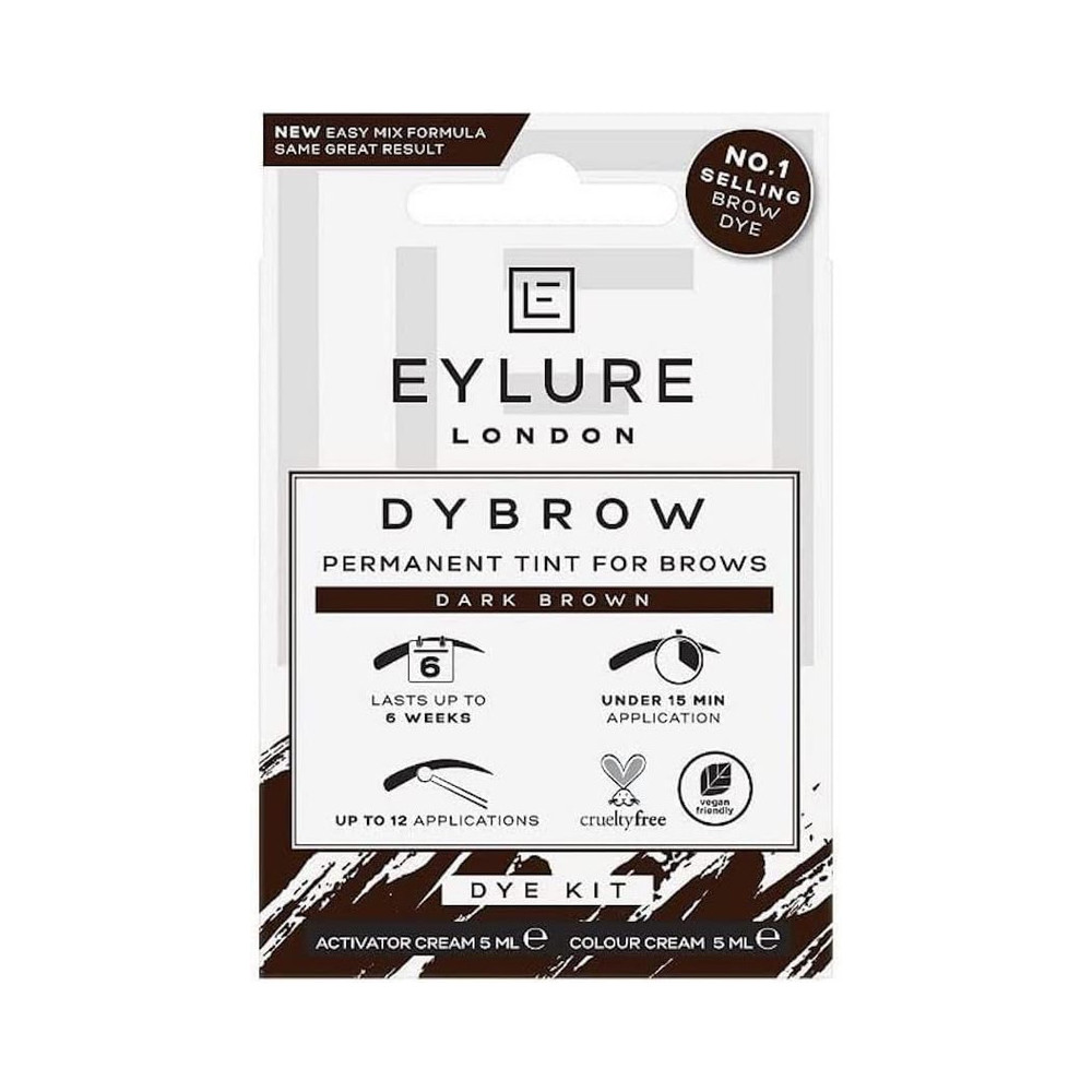 Eylure Dybrow Permanent Tint For Brows, Brown
