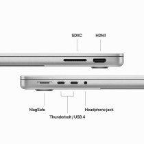 Apple MacBook Pro 2023, M3 Chip, 14 inch, 8CPU, 10GPU 1TB SSD, Silver MR7K3 English 1 Year Warranty