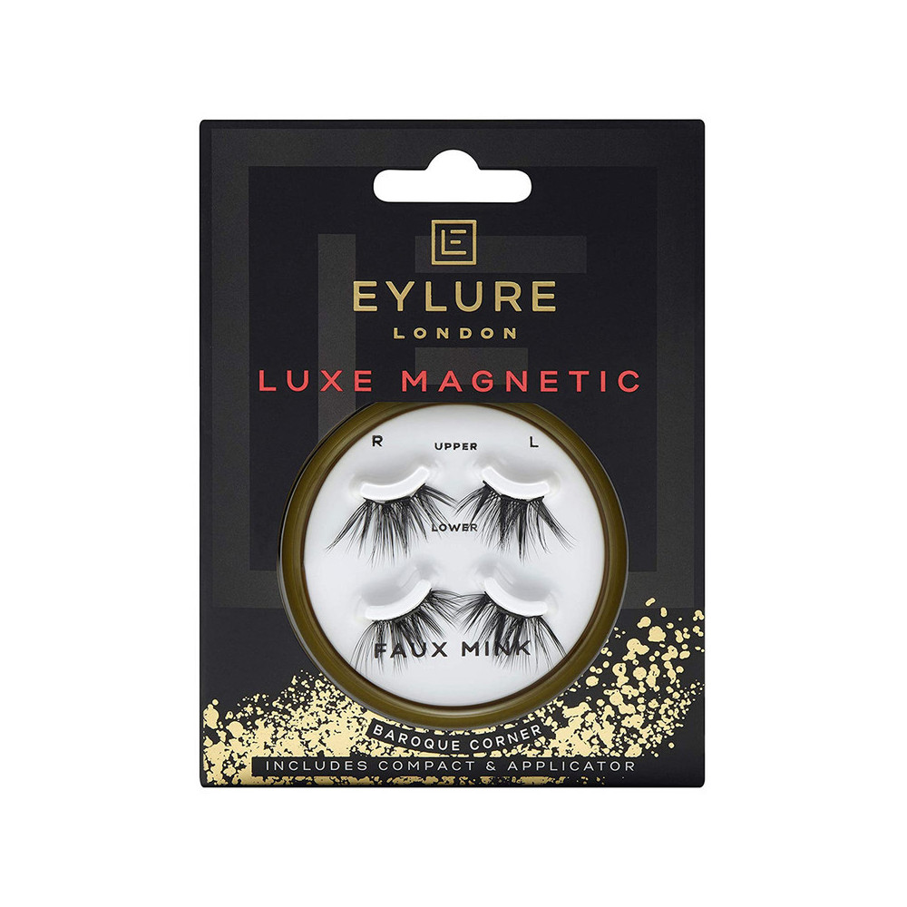 Eylure Luxe Magnetic Lashes Includes Compact And Applicator, Baroque Corner