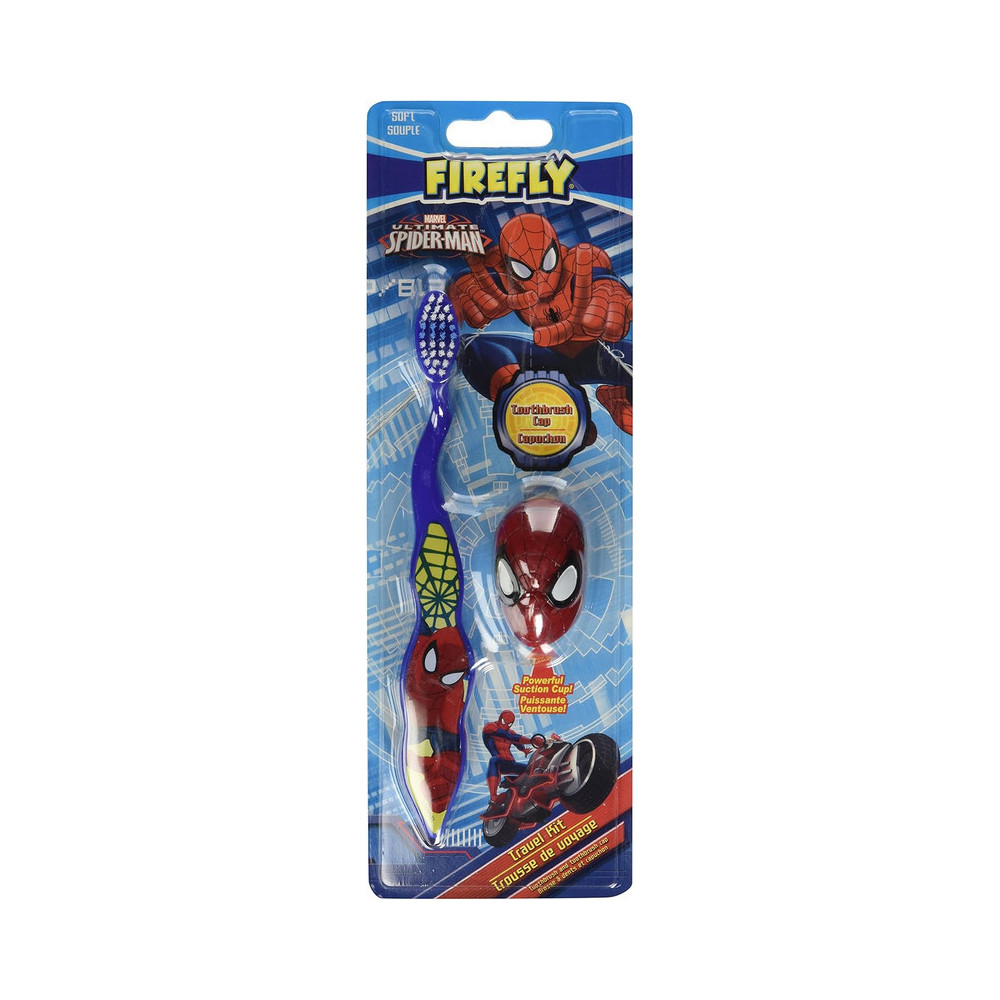 Firefly Marvel Spider Man Toothbrush With 3D Cap