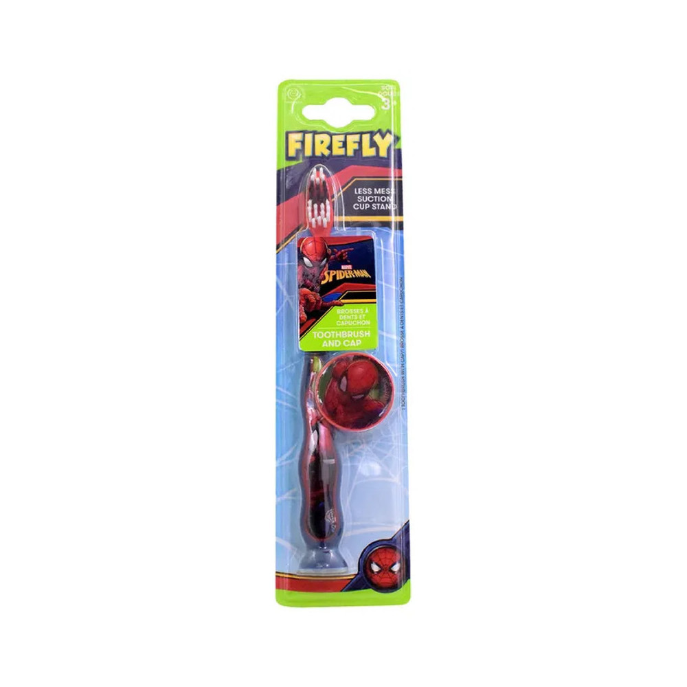 Firefly Marvel Spiderman Kids Toothbrush And Cap