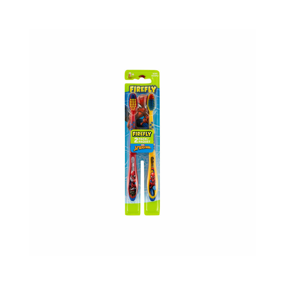 Firefly Marvel Spider Man Twin Pack Toothbrush Set