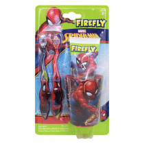 Firefly Marvel Spider Man Kids 2 Toothbrushes, Beaker And Toothpaste