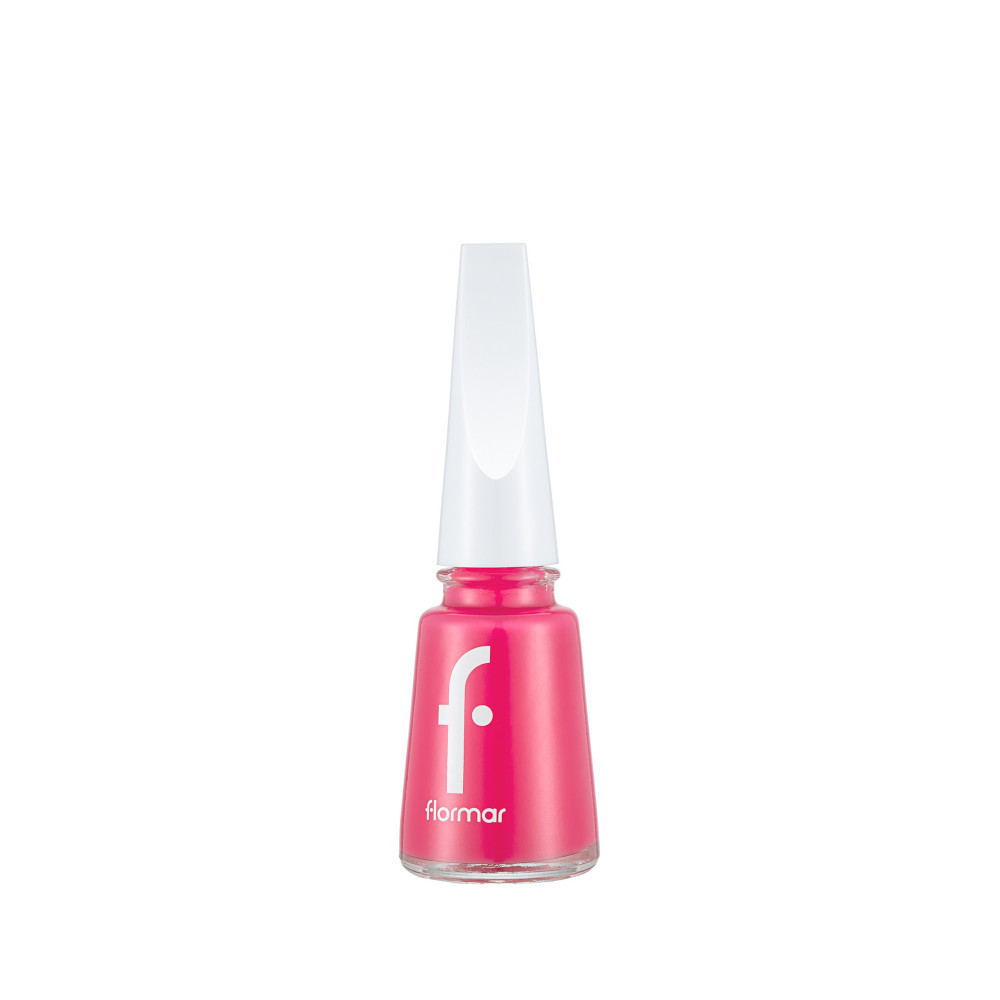 Flormar Classic Nail Enamel Nail Polish With New Improved Formula And Thicker Brush, 058 Bright Rose
