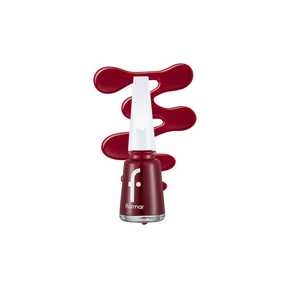 Flormar Nail Enamel Nail Polish, 385 Red velvet