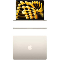 Apple MacBook Air 13 inch Liquid Retina Display, M3 Chip 8-Core CPU, 8-Core GPU, 8GB RAM, 256GB SSD, ENG Keyboard, Starlight MRXT3, 1 Year Apple Warranty