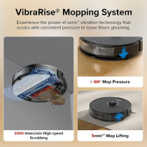 Roborock S8 Robot Vacuum Cleaner with Dual Brush & 6000Pa Suction & 3D Structured Light Obstacle Avoidance Robot Vacuum Compatible with Alexa for Pet Hair, Upgrade of Roborock S7 (Black), 1 Year Warranty