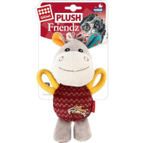 Gigwi Plush Friendz Dog Toy With Squeaker, Donkey