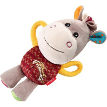 Gigwi Plush Friendz Dog Toy With Squeaker, Donkey