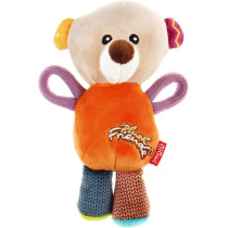 Gigwi Plush Friendz Squeaker Dog Toy, Bear