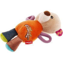 Gigwi Plush Friendz Squeaker Dog Toy, Bear